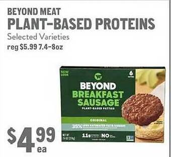 New Seasons Market Beyond meat plant-based proteins offer