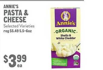New Seasons Market Annie's pasta & cheese offer