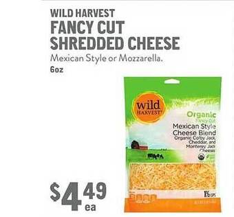 New Seasons Market Wild harvest fancy cut shredded cheese offer