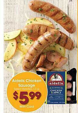 Ralphs Aidells chicken sausage offer
