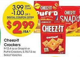 Ralphs Cheez-it crackers offer