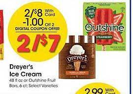 Ralphs Dreyer's ice cream offer