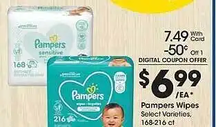 Ralphs Pampers wipes offer