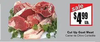 Rancho Markets Cut up goat meat offer