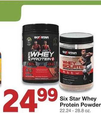 United Supermarkets Six star whey protein powder offer