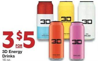 United Supermarkets 3d energy drinks offer