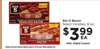Food 4 Less Bar-s bacon offer