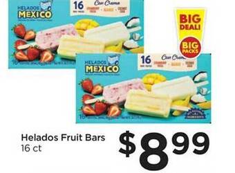 Food 4 Less Helados fruit bars offer