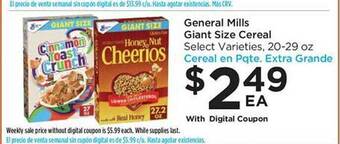 Food 4 Less General mills giant size cereal offer