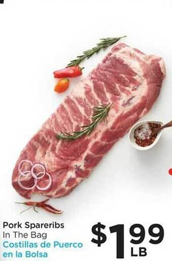 Food 4 Less Pork spareribs offer