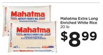 Food 4 Less Mahatma extra long enriched white rice offer