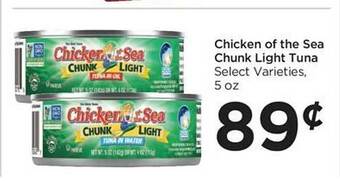 Food 4 Less Chicken of the sea chunk light tuna offer