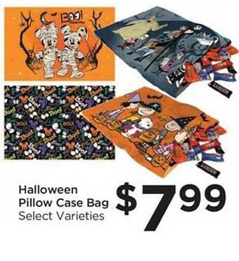 Food 4 Less Halloween pillow case bag offer