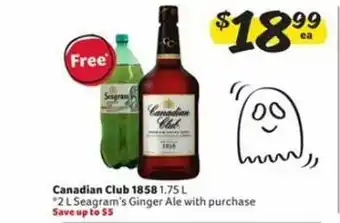 Winn Dixie Canadian club 1858 offer