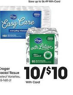 Gerbes Kroger facial tissue offer