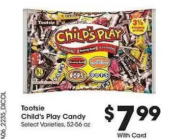 Tootsie child's play candy
