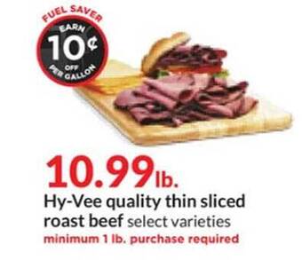 Hy-Vee Hy-vee quality thin sliced roast beef offer