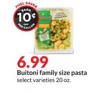 Hy-Vee Buitoni family size pasta offer