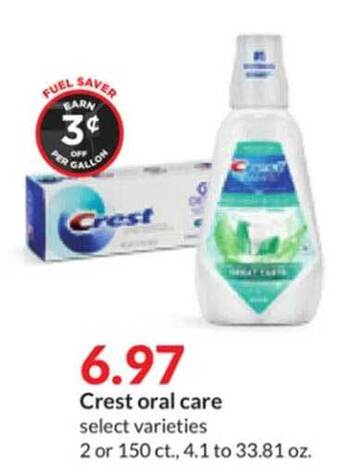 Hy-Vee Crest oral care offer