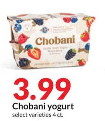 Hy-Vee Chobani yogurt offer