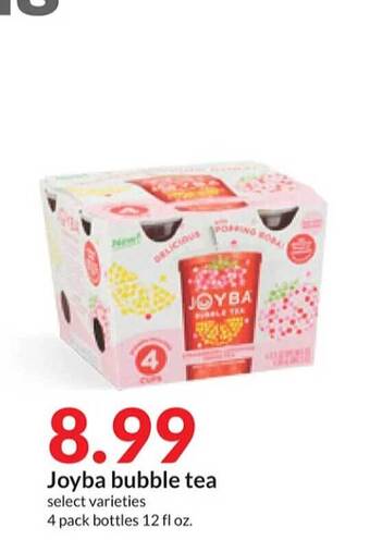 Hy-Vee Joyba bubble tea offer