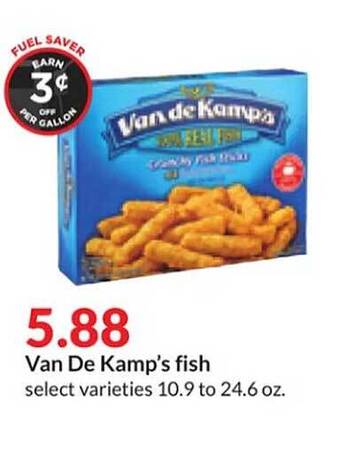 Hy-Vee Van de kamp's fish offer