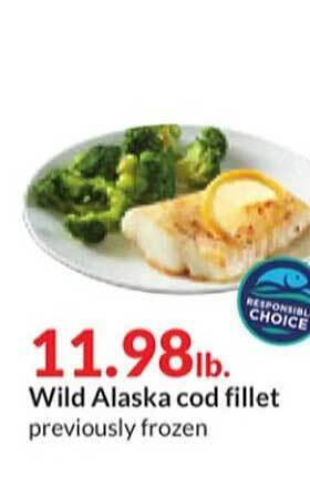 Hy-Vee Wild alaska cod fillet offer