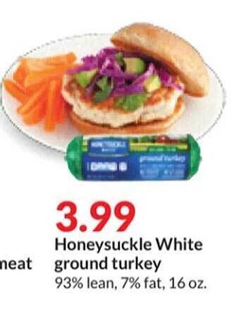 Hy-Vee Honeysuckle white ground turkey offer