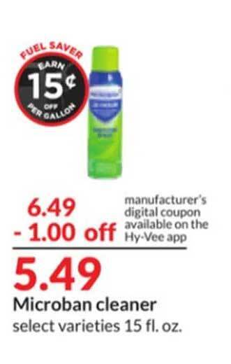 Hy-Vee Microban cleaner offer