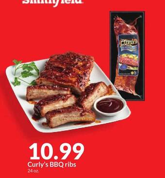 Hy-Vee Curly's bbq ribs offer