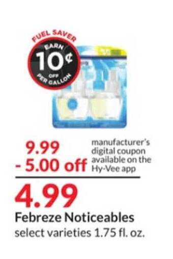 Hy-Vee Febreze noticeables offer