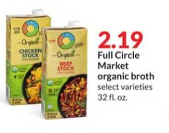 Hy-Vee Full circle market organic broth offer