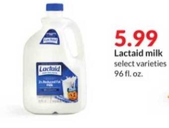 Hy-Vee Lactaid milk offer
