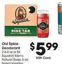 JayC Old spice deodorant offer