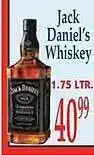 Market Basket Jack daniel's whiskey offer