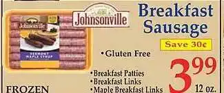 Market Basket Johnsonville breakfast sausage offer