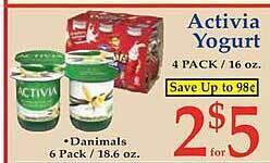 Market Basket Activia yogurt offer