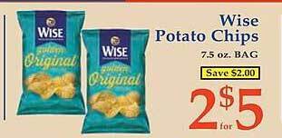 Market Basket Wise potato chips offer