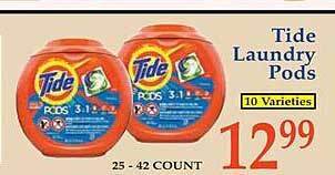 Market Basket Tide laundry pods offer
