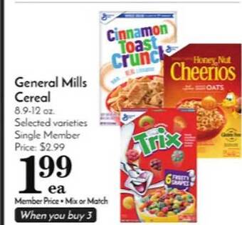 Pavilions General mills cereal offer