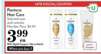 Pavilions Pantene hair care offer