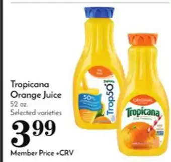 Pavilions Tropicana orange juice offer