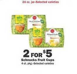Schnucks Schnucks fruit cups offer