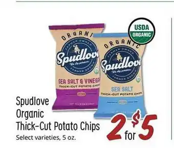 Sprouts Farmers Market Spudlove organic thick-cut potato chips offer