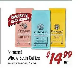 Sprouts Farmers Market Forecast whole bean coffee select varieties offer