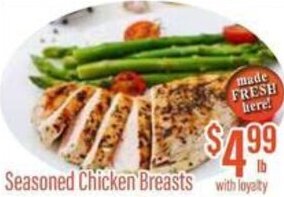 Chief Supermarket Seasoned Chicken Breasts offer