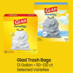 Carrs Glad trash bags offer