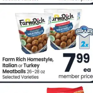 Carrs Italian meatballs offer