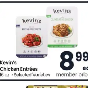 Carrs Chicken entrees offer