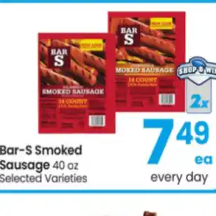 Carrs Bar-s smoked sausage offer